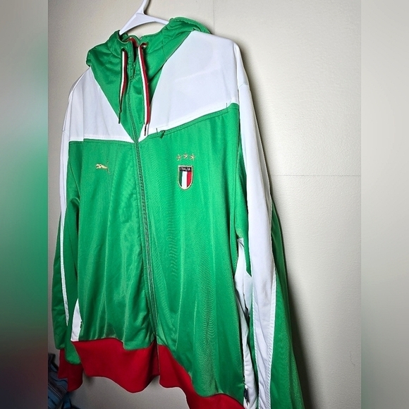 Men's Y2K Puma Italy Soccer Training Jacket, Size XXL - Picture 3 of 5